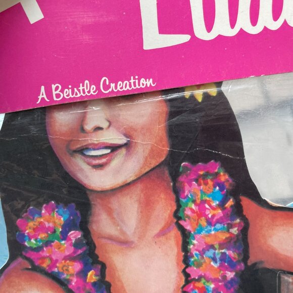 Vtg Hawaii Luau  Hula Dancer 20” Cutouts Lot of 2 Beistle Tiki Pineapple 1979 - Picture 7 of 8